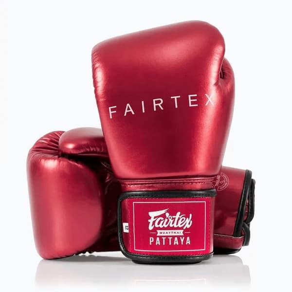 Fairtex Metallic Boxningshandskar Röda 12OZ