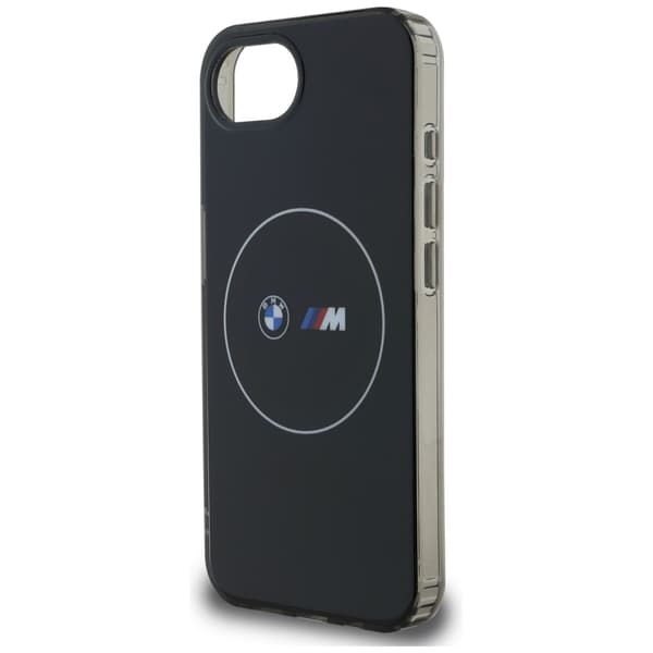BMW IML Metal White Circle MagSafe-etui til iPhone 16e, sort