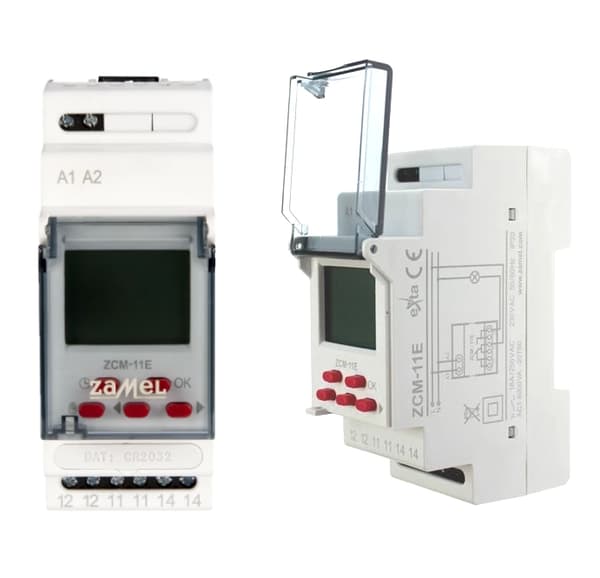 1-kanals veckotimerprogrammerare 16A 230V ZCM-11E ZAMEL