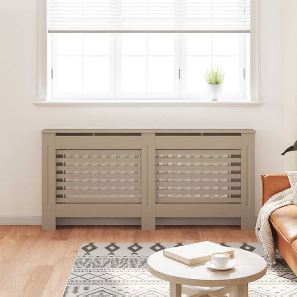 vidaXL Radiatorskydd, 172x19x81 cm, MDF