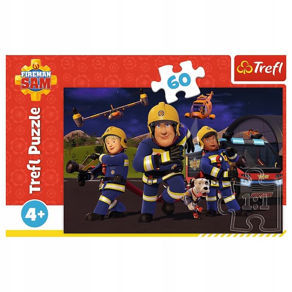 Brandmand Sam 60 cm figur i uniform
