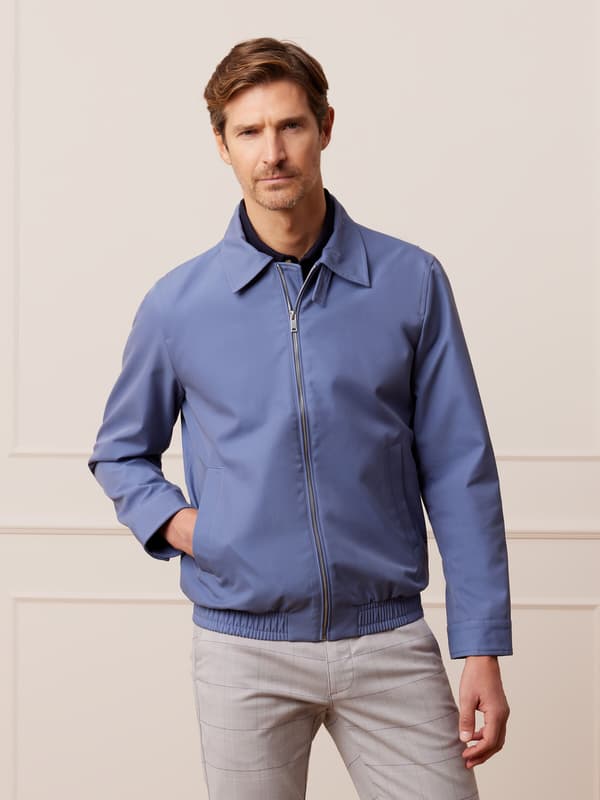 BLÅ HARRINGTON JAKKE XXL
