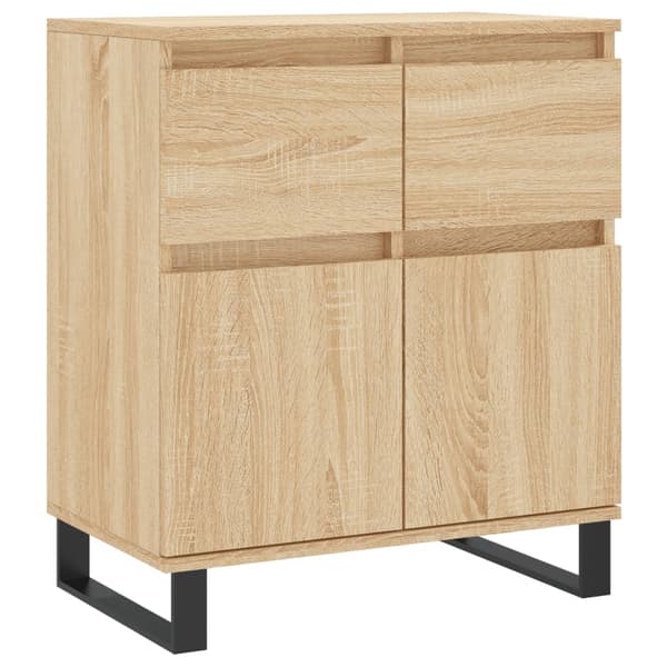 vidaXL kommode, Sonoma eg, 60x35x70 cm, træbaseret materiale