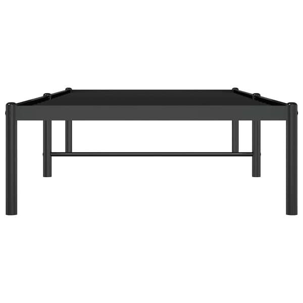 vidaXL metalsengestel sort 75x190 cm