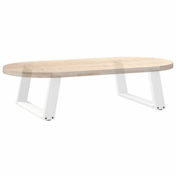 vidaXL sofabordsben, 2 stk., hvide, 70x(30-31) cm, stål