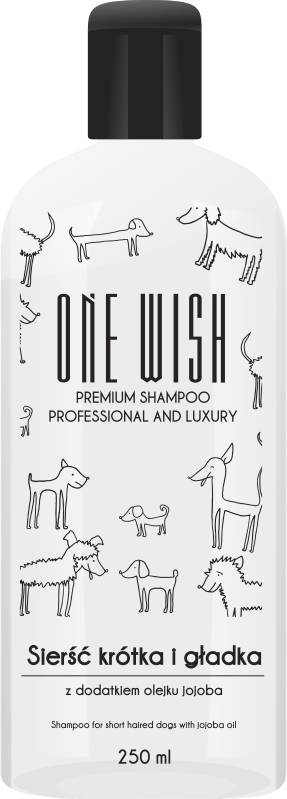 ONE Wish Shampoo til kort og glat pels 250 ml