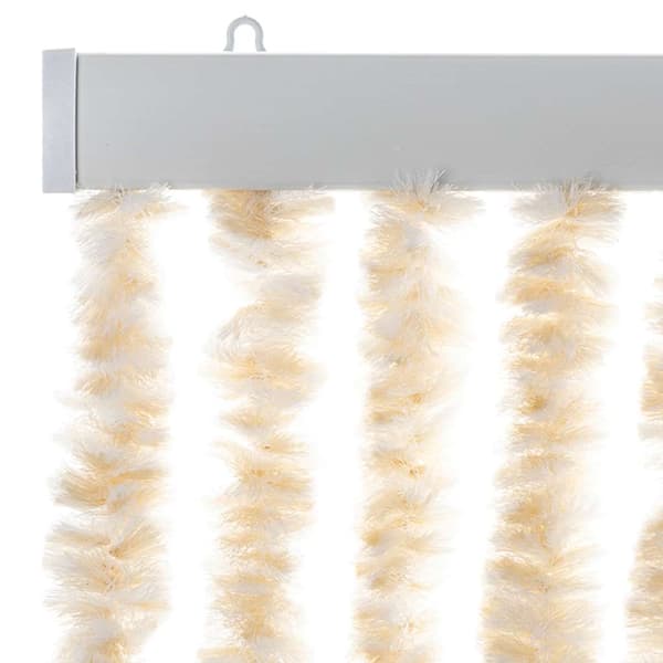 vidaXL Flugnät beige och vit 56x185 cm chenille