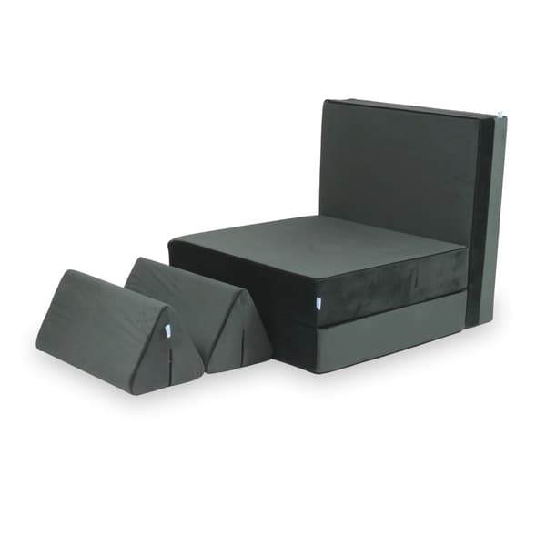 Montessori Comfort sammet grafit leksoffa