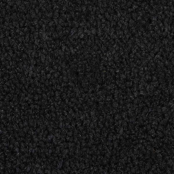 vidaXL dørmåtte, sort, halvcirkel, 40x60 cm, kokosfiber