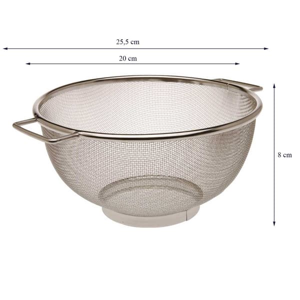 Teräksinen keittiösiivilä 20,5 cm