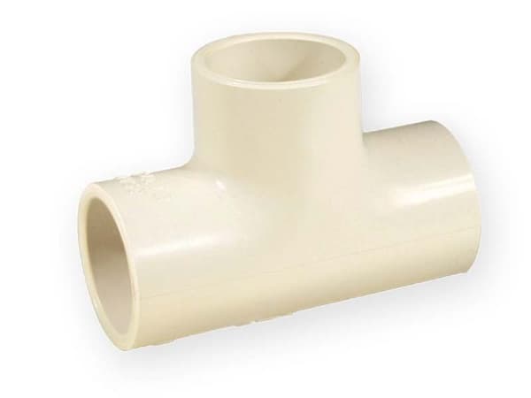 Lige T-stykke KW/KW/KW PVC-C 1"