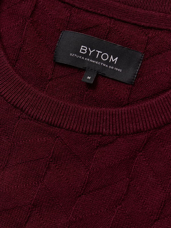 JOSHUA BURGUNDY SWEATER L