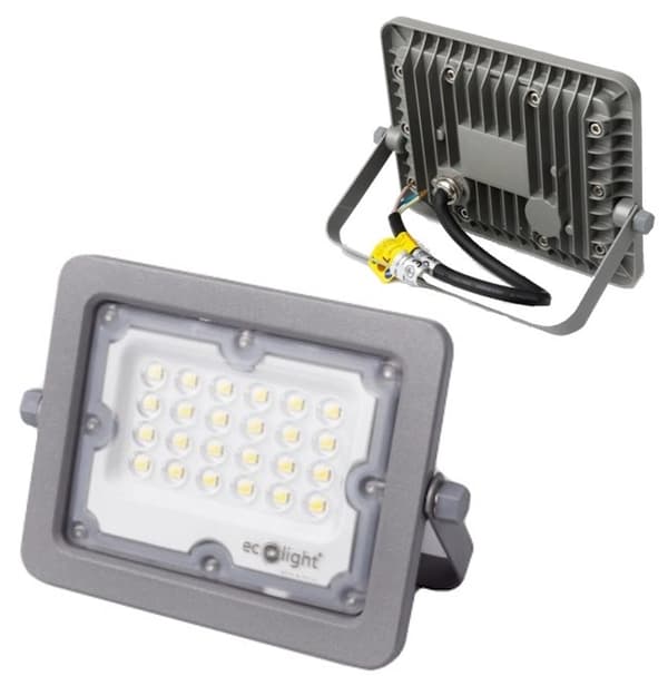 Strålkastare 20W Halogenreflektor Neutralvit 4000K 2000lm PREMIUM LINE