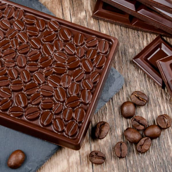 Silikonchokladform, Kaffebönor