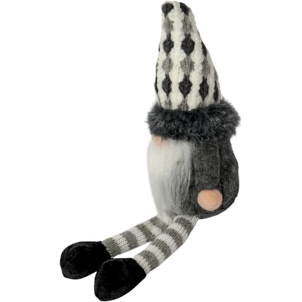 Jule Dværg Gnome Julekugle Gave 23 cm GRÅ