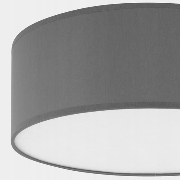 TK Lighting Rondo Rund Loftlampe 45 cm Grå 4x E27 Stof