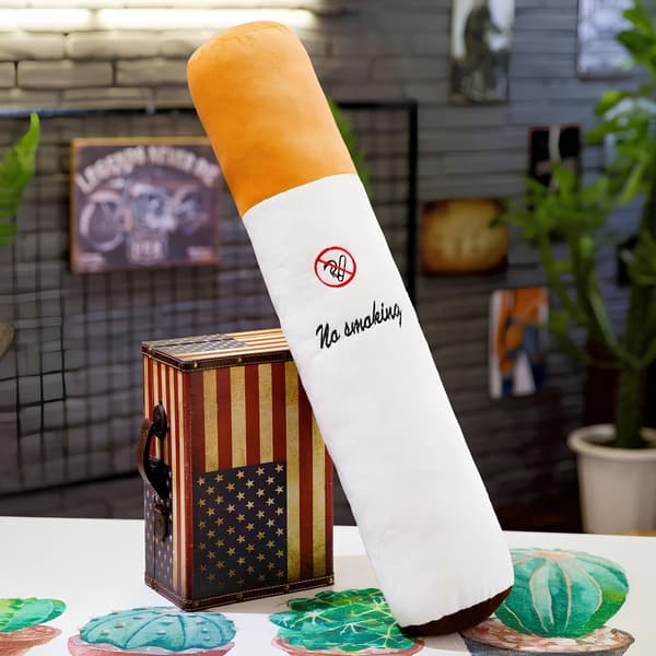 Cigarettformad kudde 80 cm, en unik present med RESTEQ-idén
