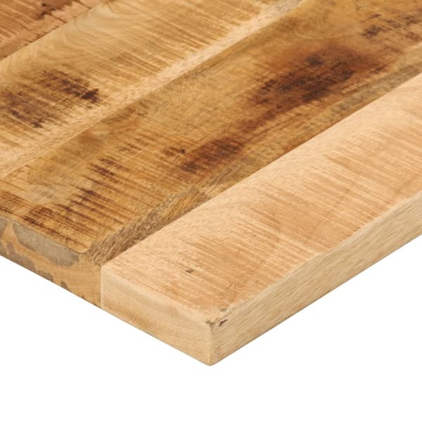 vidaXL bordplade 80x60x2,5 cm rektangulær ru mangotræ