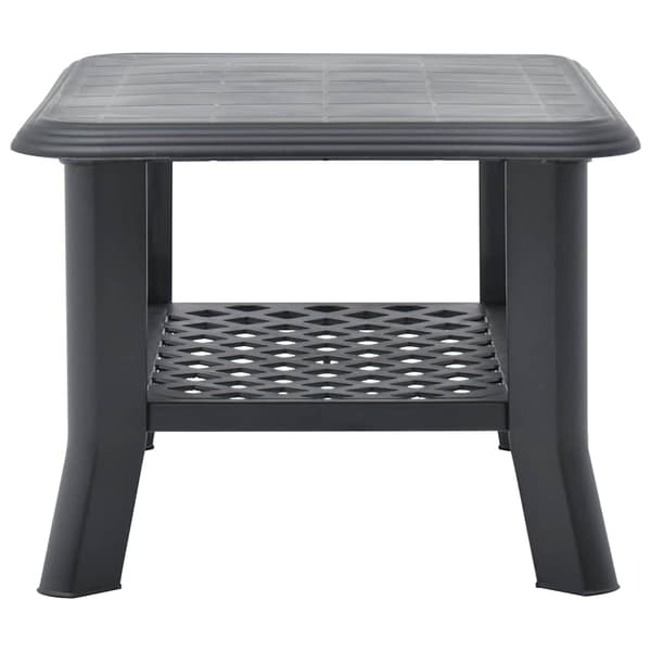 vidaXL Soffbord antracit 90x60x46 cm plast