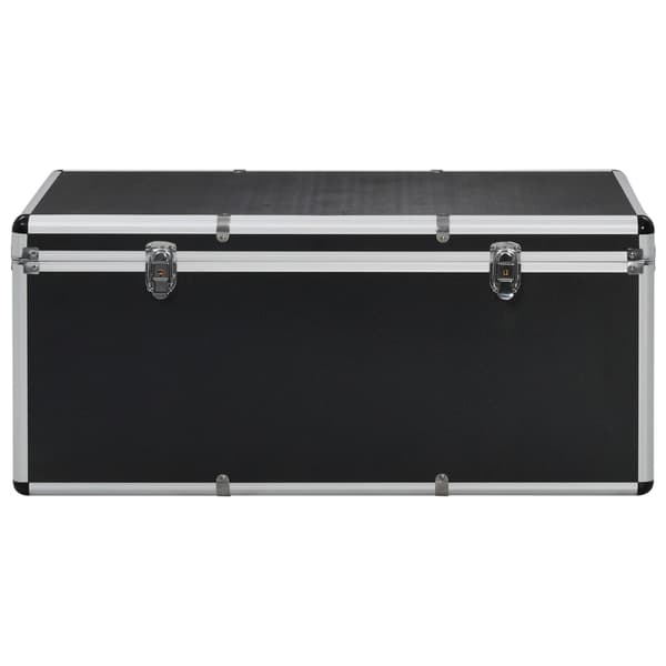 vidaXL opbevaringskasser, 3 stk., sort, aluminium