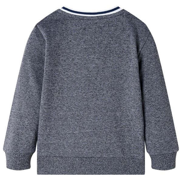 Børnesweatshirt, marineblå melange, 92