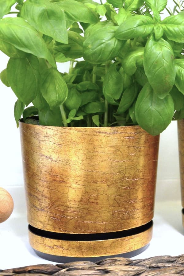 ANTIK GULD BLOMSTERPOTTE DIAMETER 21 CM ANTIK GULD