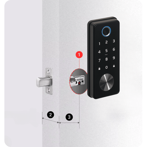 Elektronisk lås med A228 TTLock-indsats