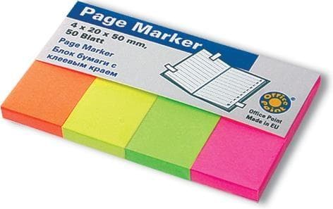 Pastelfarvede indeksfaner (4x50 kort)
