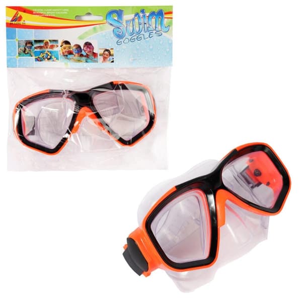 DYKMASK GLASÖGON FÖR BARN ORANGE