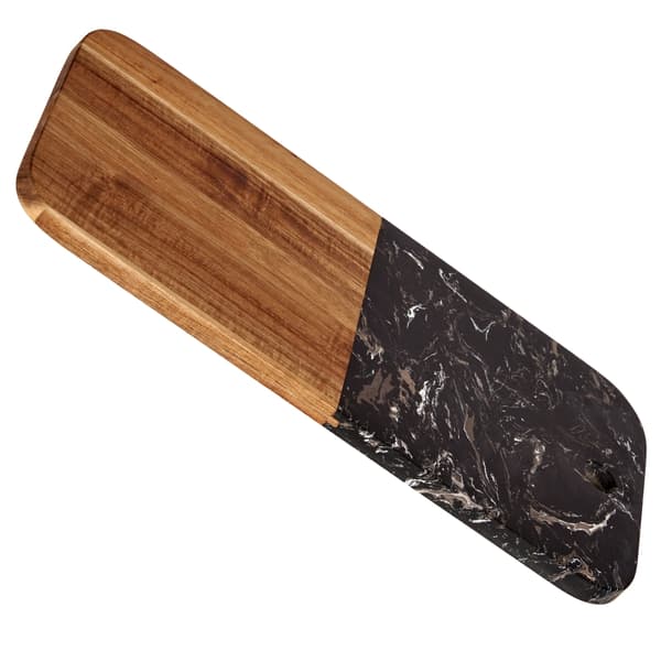 Sort marmor skærebræt 38x18 cm