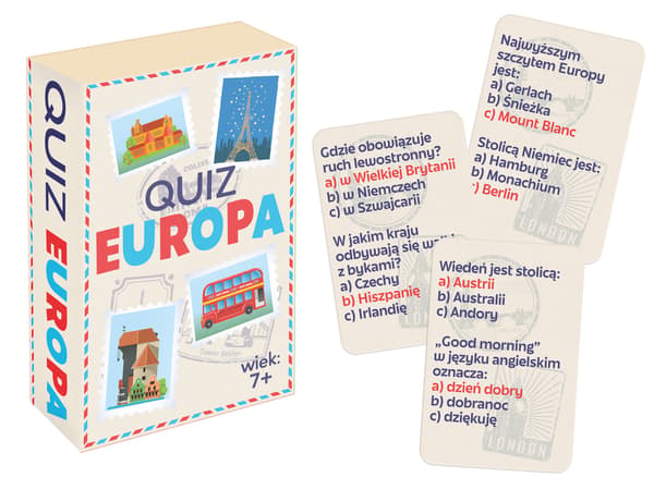 Quiz Europa. Mini. Brädspel. Känguru