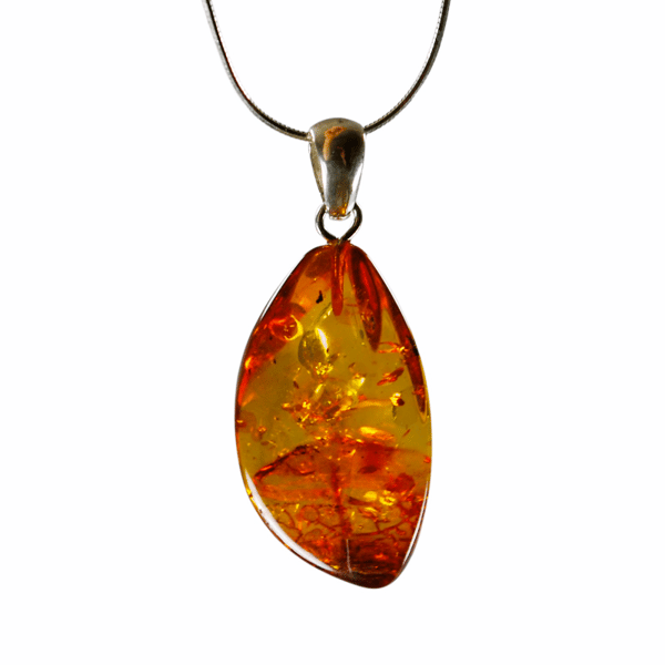 Cognac rav vedhæng - Baltic Amber Smykker