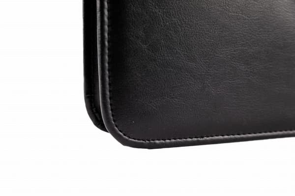 Elegant A5 Tizano BW10-mappe - læderkonferencemappe med lommeregner