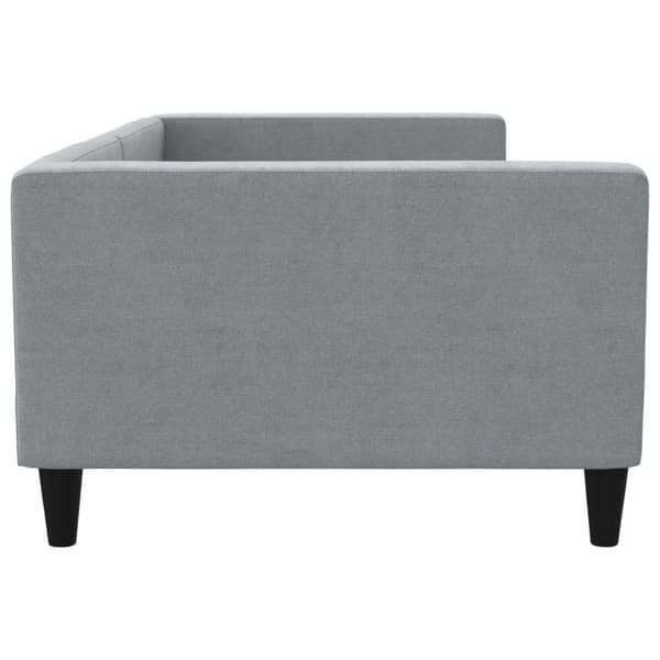 vidaXL Bäddsoffa ljusgrå 100x200 cm tygklädd