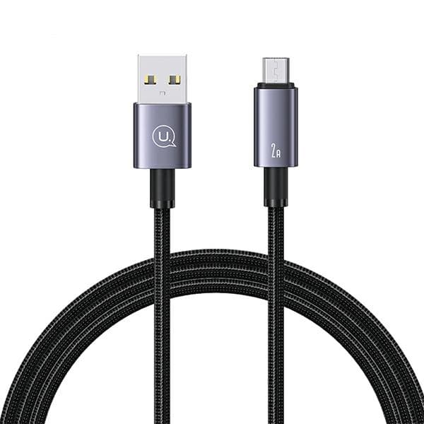 USAMS USB-A til Micro-USB 2A kabel 1,2 m hurtigopladning stål