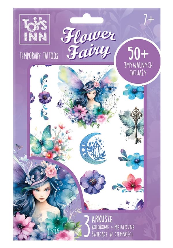BLOMSTERFE-TATUERINGAR MIX 24 DELAR - DISPLAY