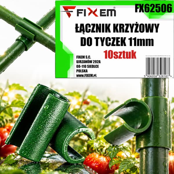 Korsskydd for stolpe 11 mm 10 stk