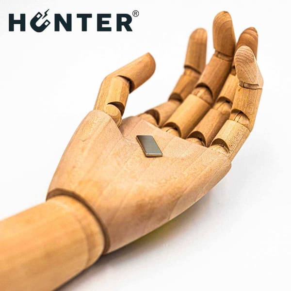 NEODYMIUM MAGNET 25x10x2 mm STÆRK PLADE Stang, Rektangulær, HUNTER