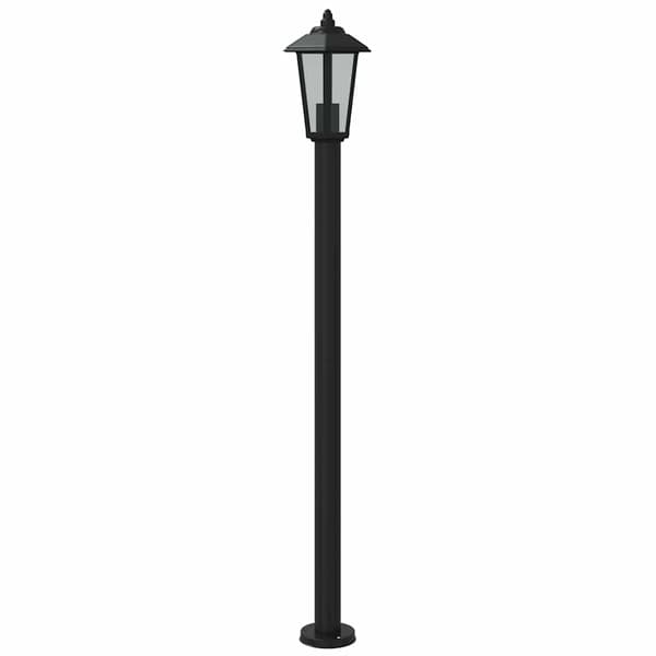 vidaXL havelamper, 3 stk., sort, 120 cm, stål