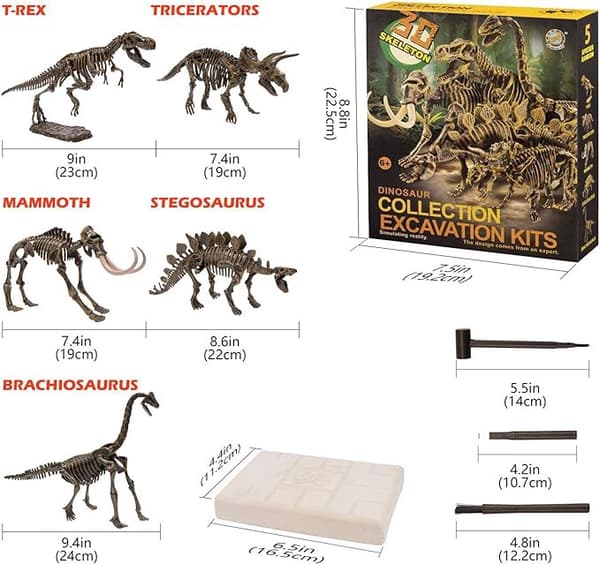 Dinosaurudgravning Pædagogiske legetøjsfigurer