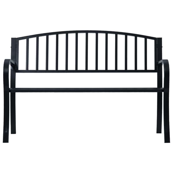 vidaXL havebænk 125 cm sort stål
