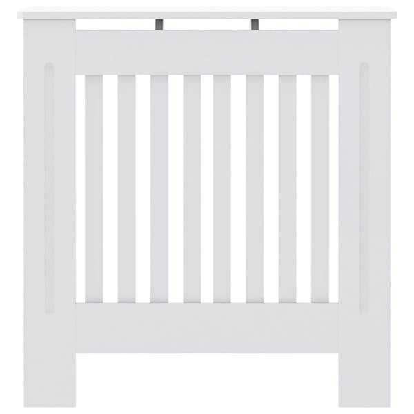 vidaXL Radiatorskydd, MDF, Vit, 78 cm