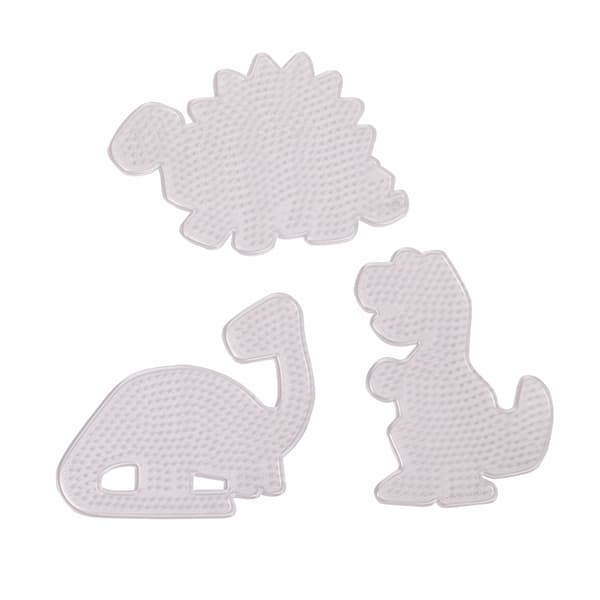 DINOSAURS skabeloner til strygeperler 5 mm 3 stk.