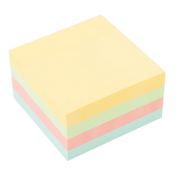 Itseliimautuva lehtiö 75x75mm pastelliväri D.RECT