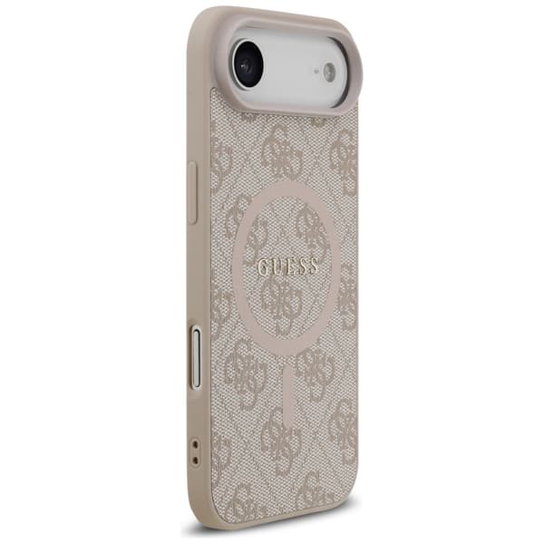 Guess 4G Ring Classic Logo MagSafe-etui til iPhone Air, lyserødt