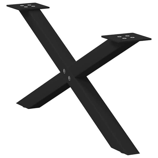 vidaXL sofabordsben, 2 stk., sort, 70x(30-31) cm, stål
