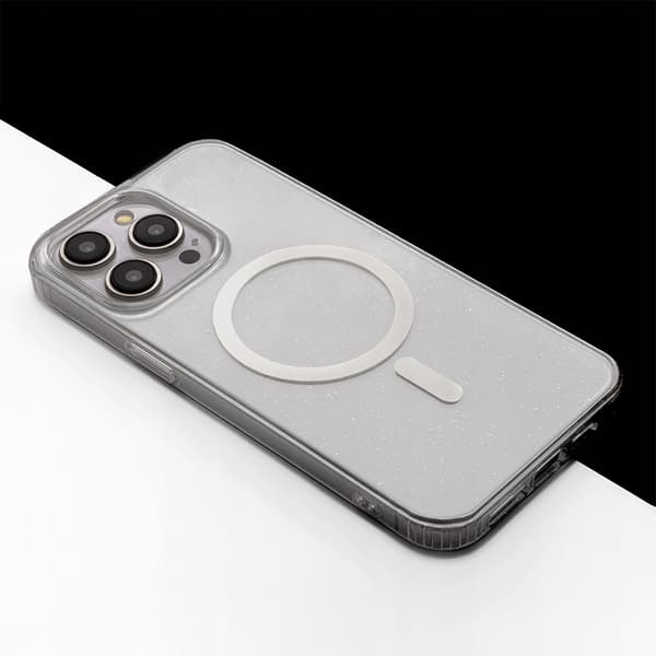 Etui til Apple iPhone 11 MagSafe GLITTER CLEAR SHINE Bagside + 9H Glas