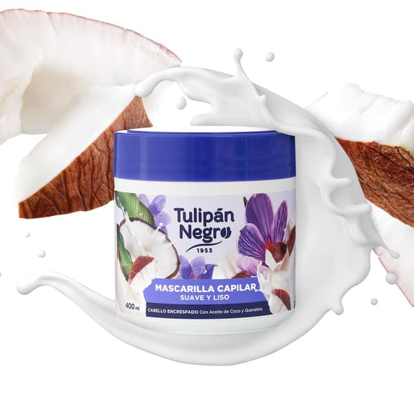 Maske til kruset hår 400ml Tulipan Negro