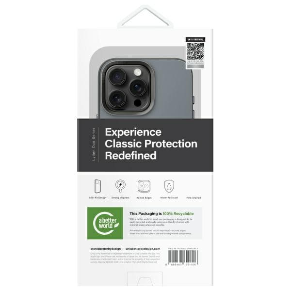 UNIQ Lyden DS-cover til iPhone 16 Pro, blå og sort
