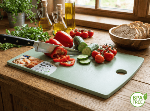 GET FIT PLASTSKÄRBRÄDA 38,5X24CM GRÖN -BEN